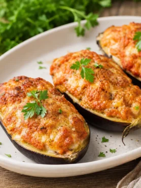 Melanzane ripiene light al forno con tacchino, pomodoro e mozzarella