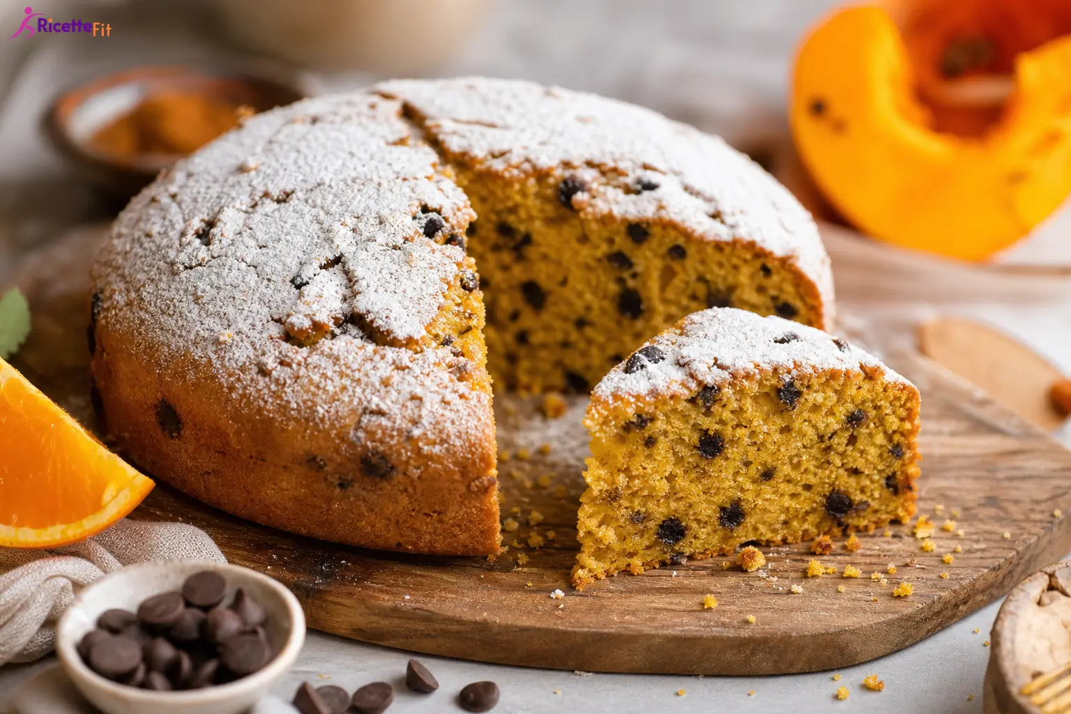 Nuvola di albumi al cacao e zucca