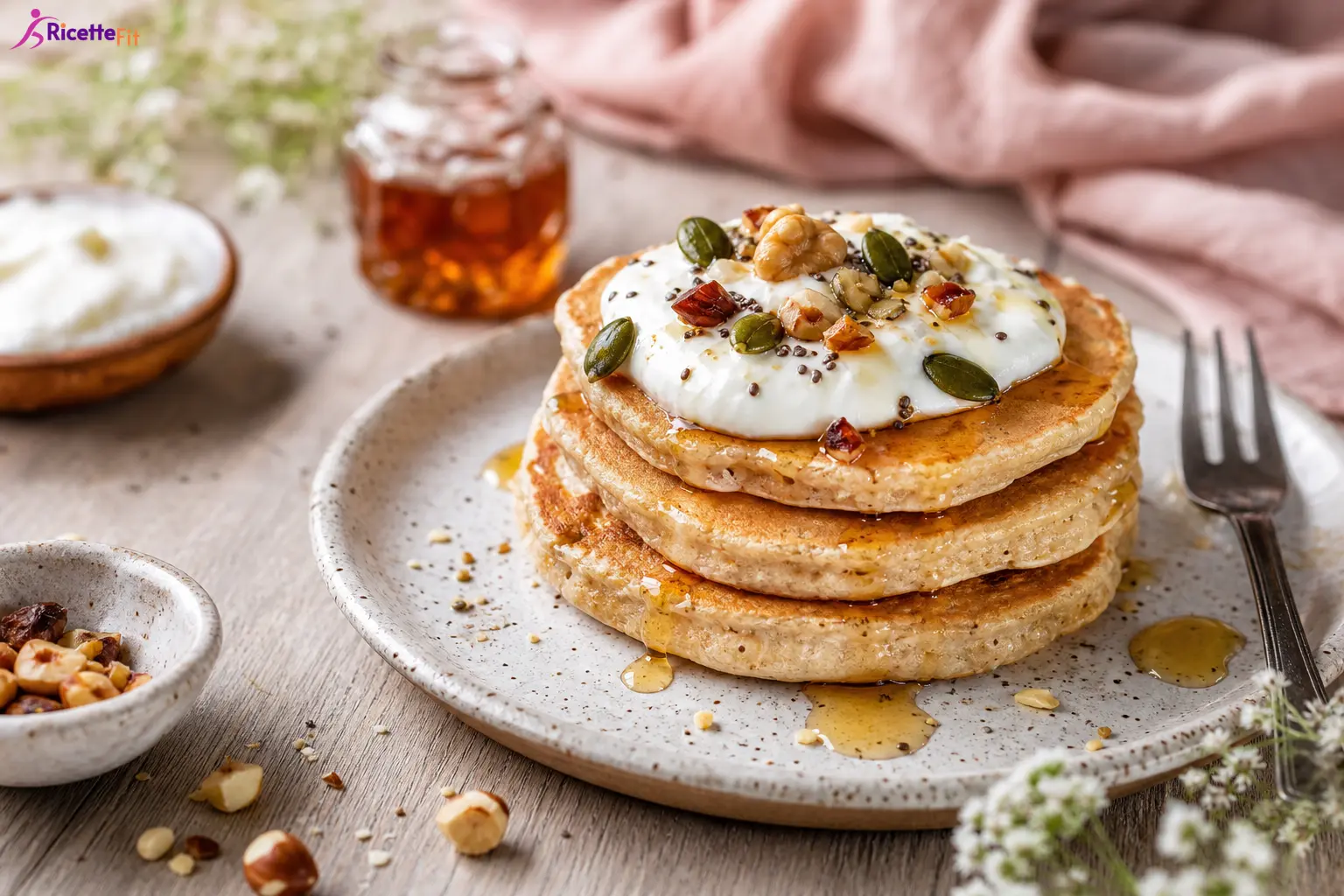 Pancake integrali senza zucchero vegan