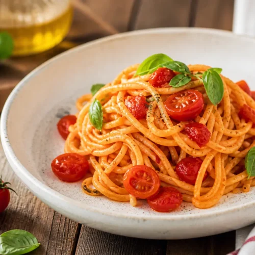 Pasta al pomodoro fresco e basilico