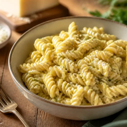 Pasta con crema di zucchine e Parmigiano
