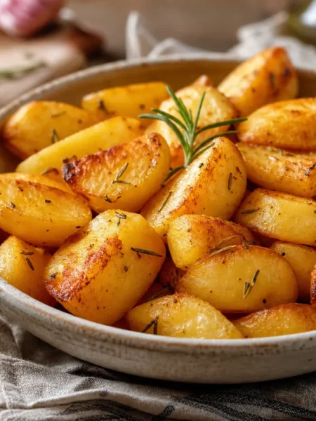 Patate al forno alla paprika con rosmarino e salsa allo yogurt