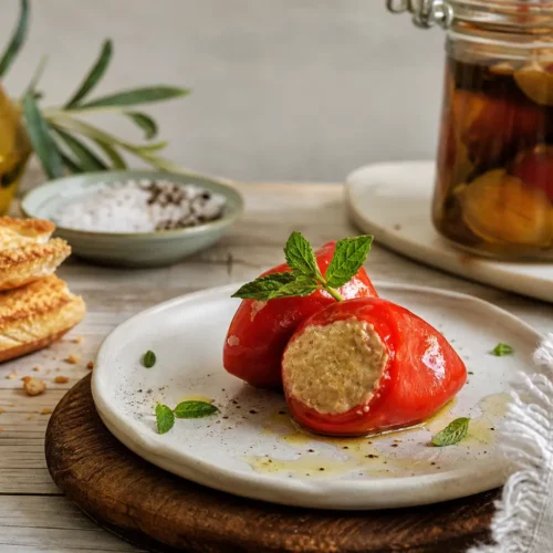 Peperoncini piccanti ripieni di tonno