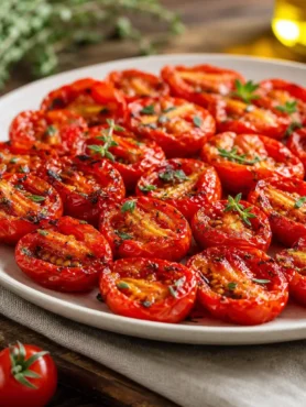 Pomodorini confit light al forno con timo fresco