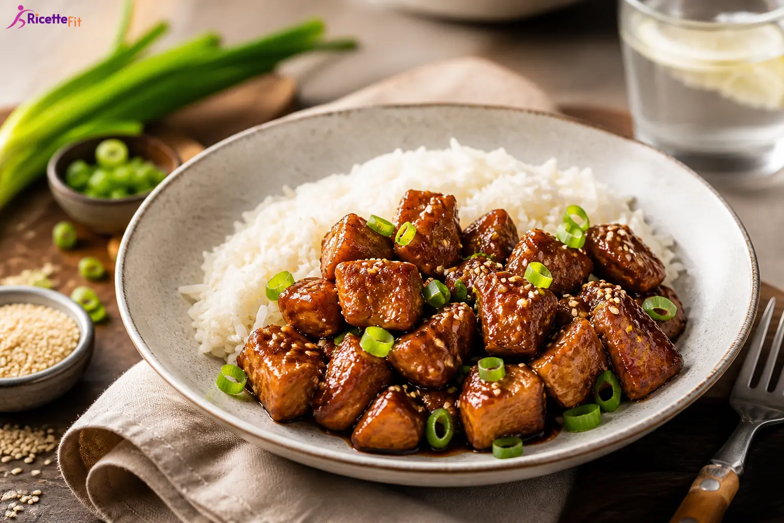 Riso con pollo teriyaki light
