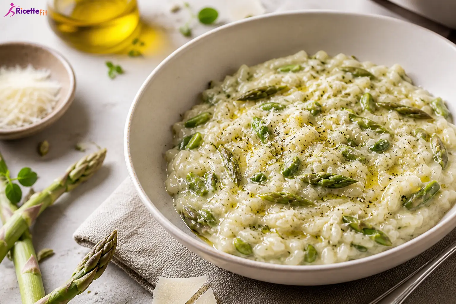 Risotto crema di asparagi e gorgonzola
