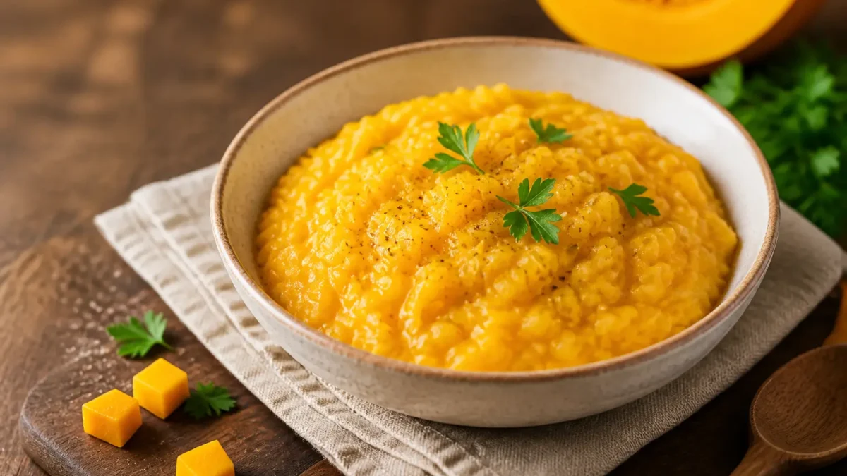 Risotto light alla zucca e parmigiano cremoso