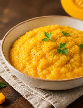Risotto light alla zucca e parmigiano cremoso