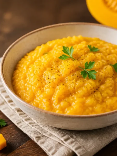 Risotto light alla zucca e parmigiano cremoso