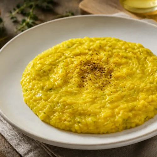 Risotto zucchine e curcuma