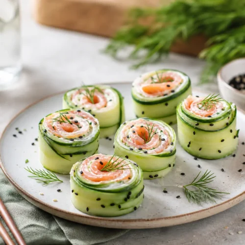 Rolls di Cetriolo e Salmone