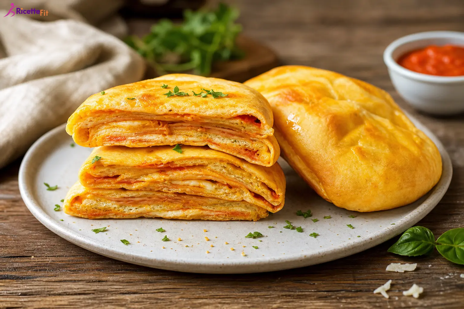 Scaccia ragusana con caciocavallo e pomodoro