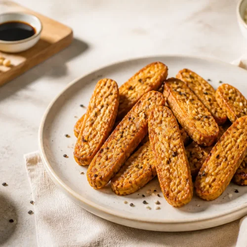 Tempeh al Forno Glassato con Sesamo