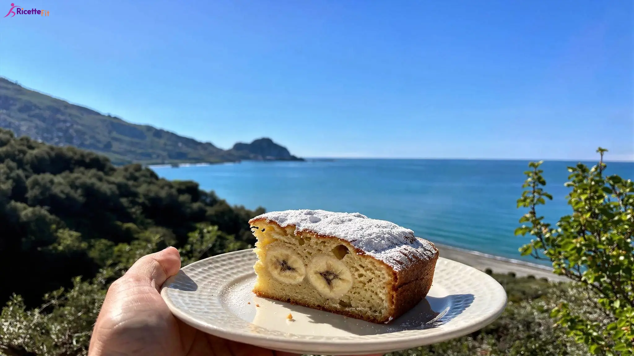 Torta fit alle banane e zucchine