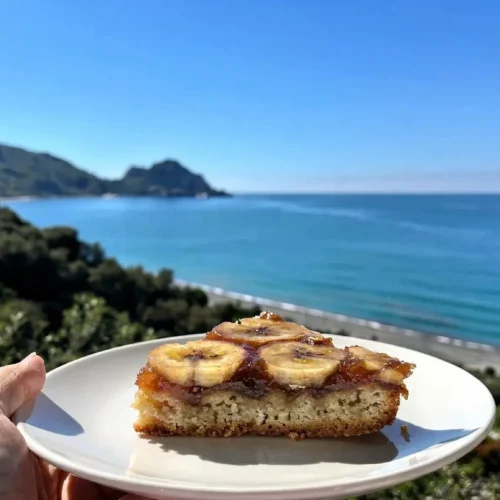 Torta rovesciata banane light
