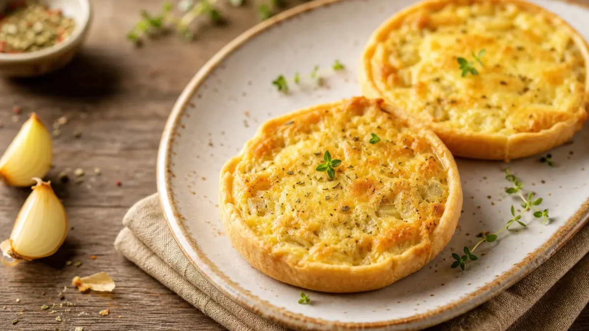 Tortine salate ai cardi e tofu con base integrale e timo