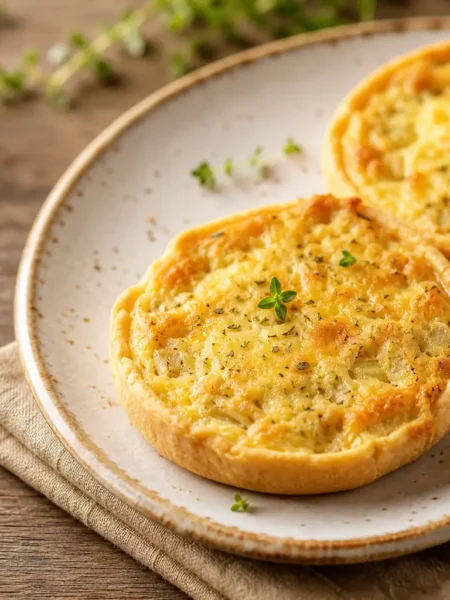 Tortine salate ai cardi e tofu con base integrale e timo
