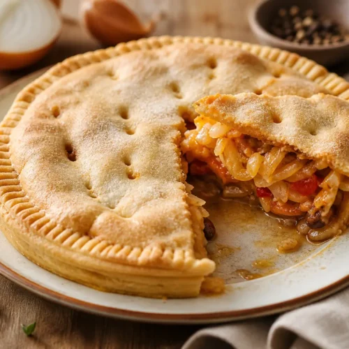 Torta salata di cipolle alla pugliese