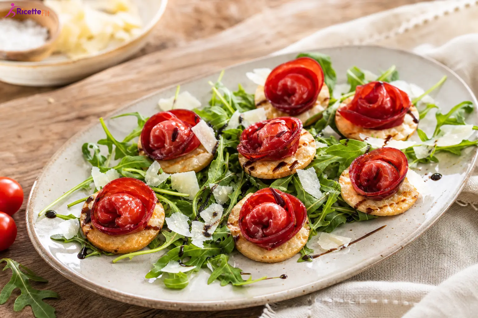 Tortellini di bresaola con ricotta e rucola