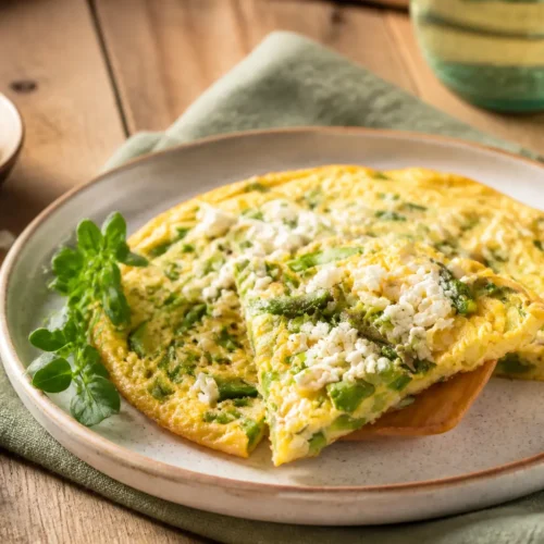 Uova strapazzate con zucchine e feta