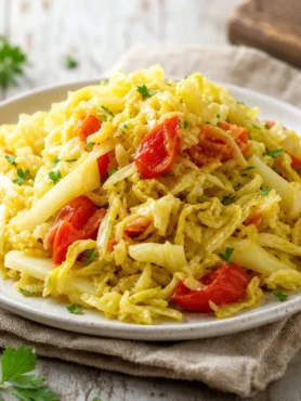 Verza alla salentina fit con pomodorini e prezzemolo