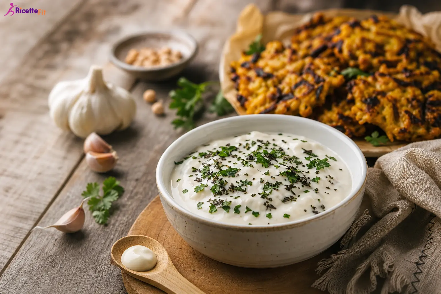 Vitello magro in salsa di yogurt greco, senape e dragoncello