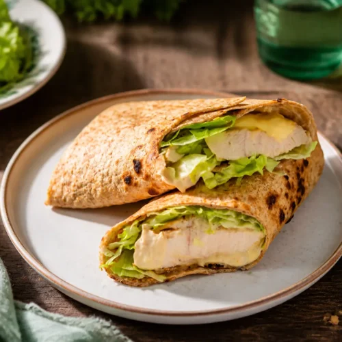 Wrap integrale con pollo e yogurt greco