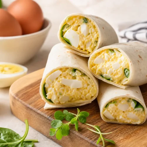 Wrap super proteico con uova, feta e spinacino