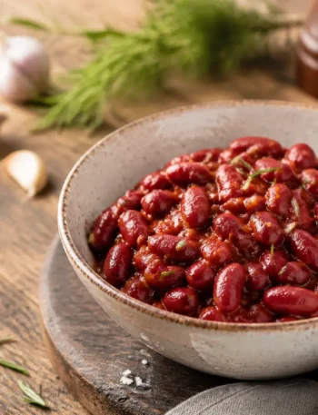 Zuppa di fagioli borlotti al pomodoro con rosmarino