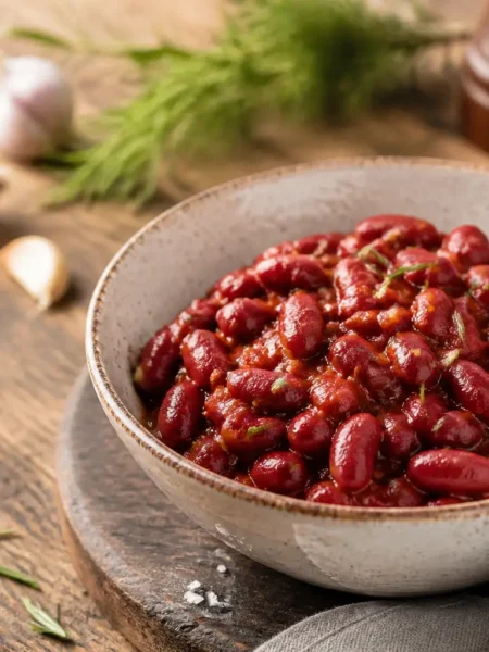 Zuppa di fagioli borlotti al pomodoro con rosmarino
