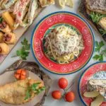 Piatti tipici della cucina campana con pasta, fritti, rustici e dolci della tradizione napoletana e mediterranea.