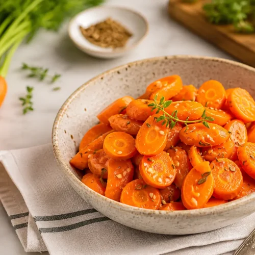 Carote arrosto con cumino e miele