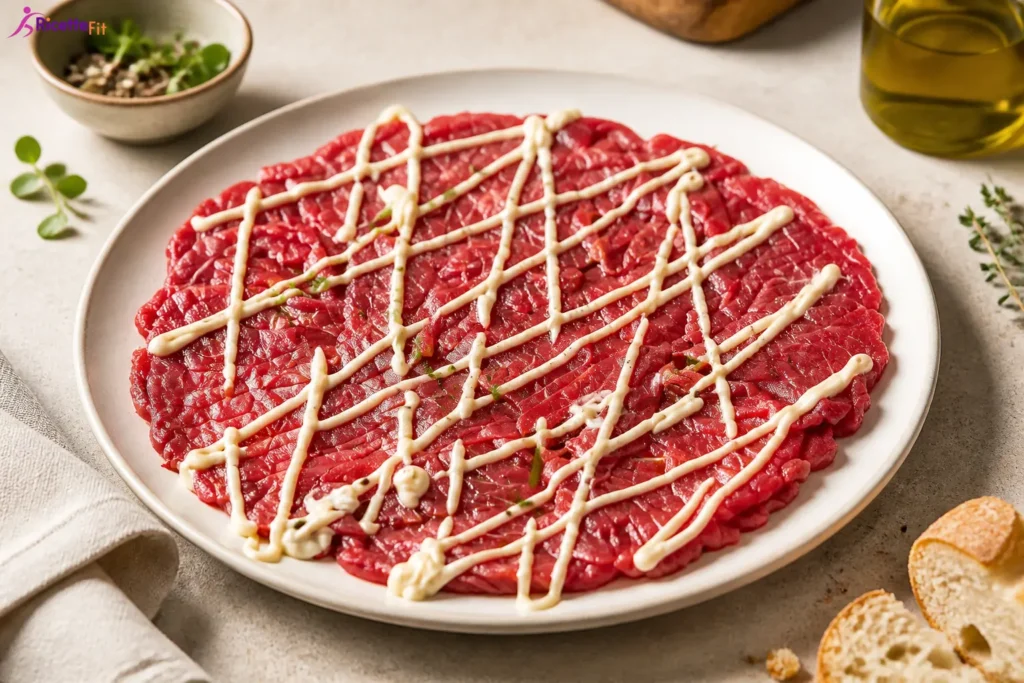 Carpaccio alla Cipriani fit con salsa cremosa light