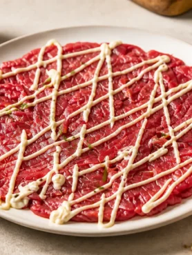 Carpaccio alla Cipriani fit con salsa cremosa light