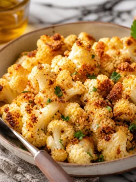 Cavolfiore gratinato al forno con paprika e prezzemolo