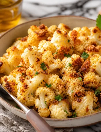 Cavolfiore gratinato al forno con paprika e prezzemolo