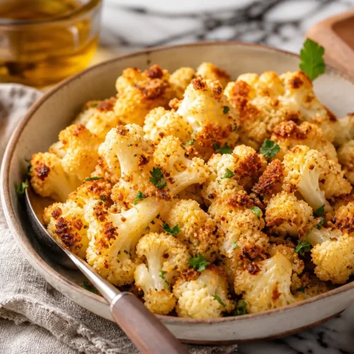 Cavolfiore gratinato al forno con salsa allo yogurt e paprika