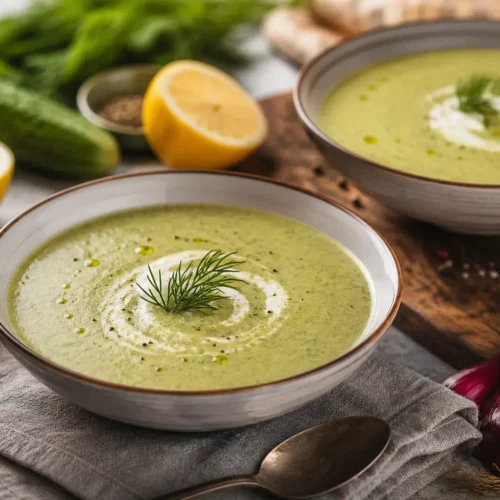 Crema fredda di cetrioli e yogurt greco