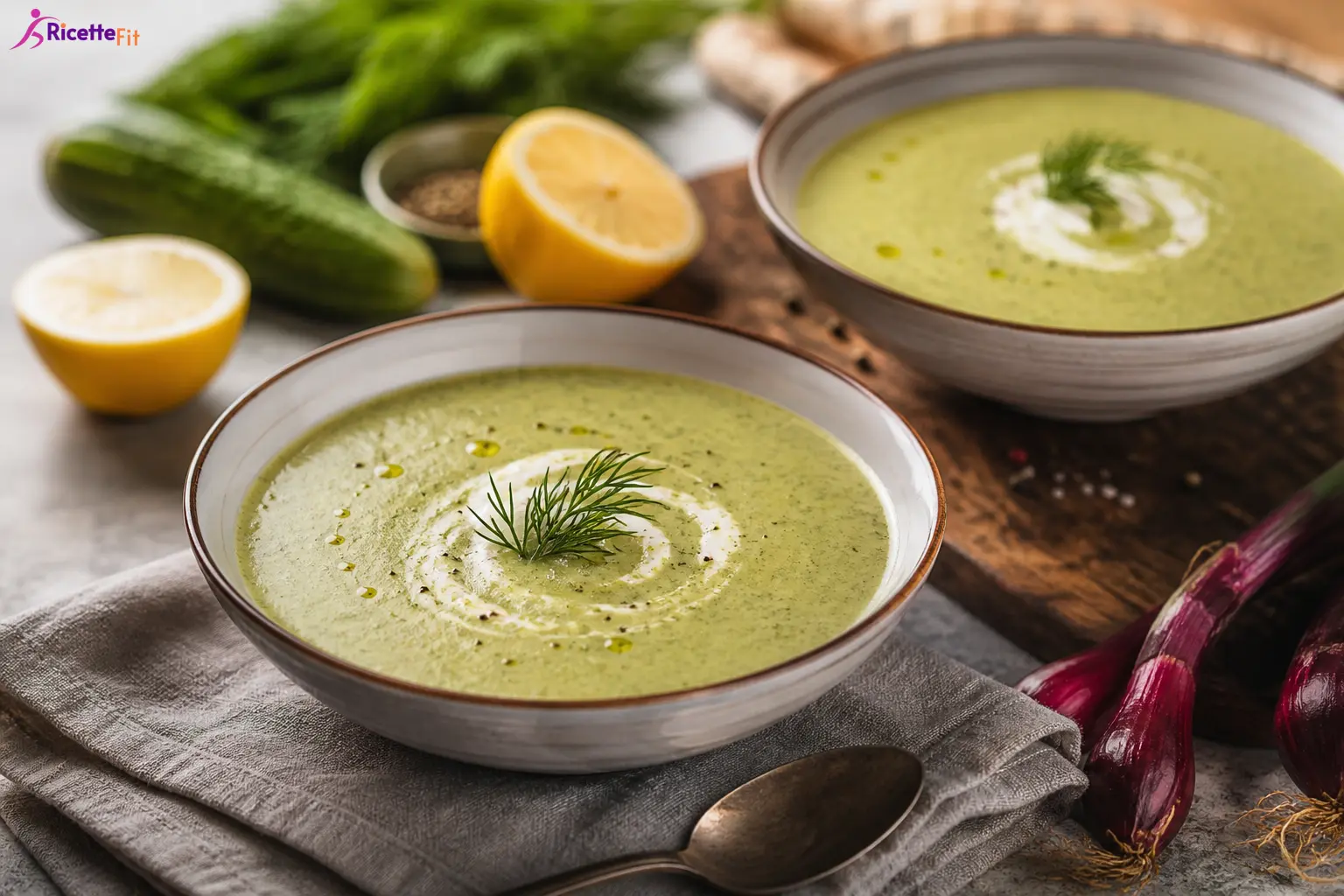 Crema fredda di cetrioli e yogurt greco