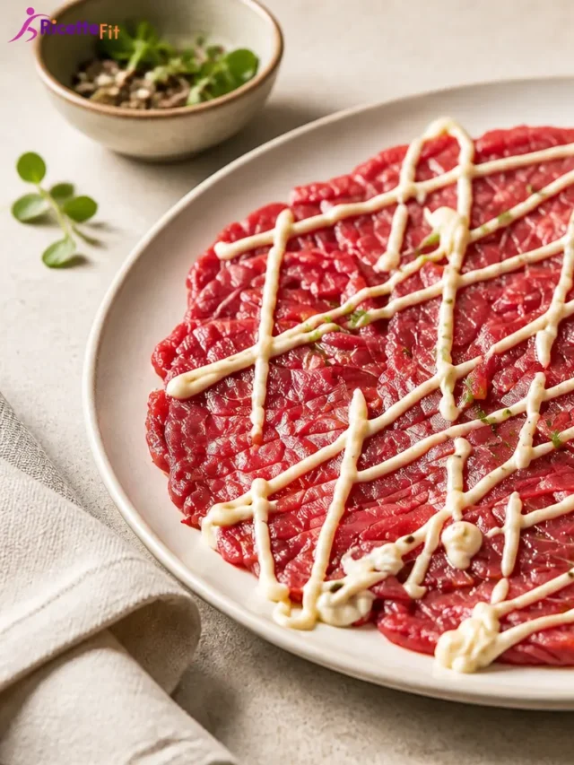 Carpaccio alla Cipriani fit con salsa cremosa light