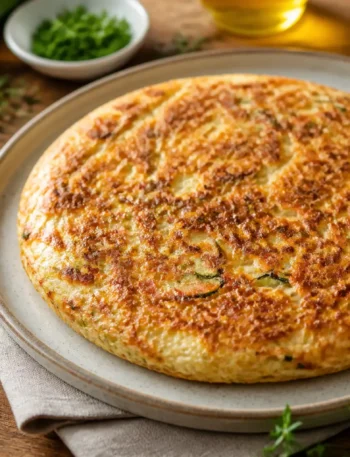 Frittata di albumi con zucchine e feta light dorata