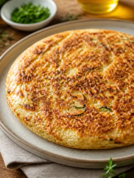 Frittata di albumi con zucchine e feta light dorata