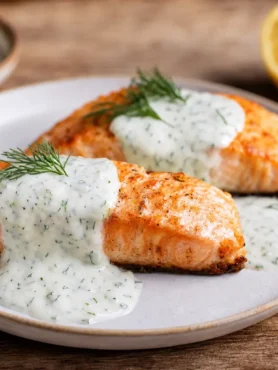 Salmone in padella con salsa allo yogurt greco e cetriolo