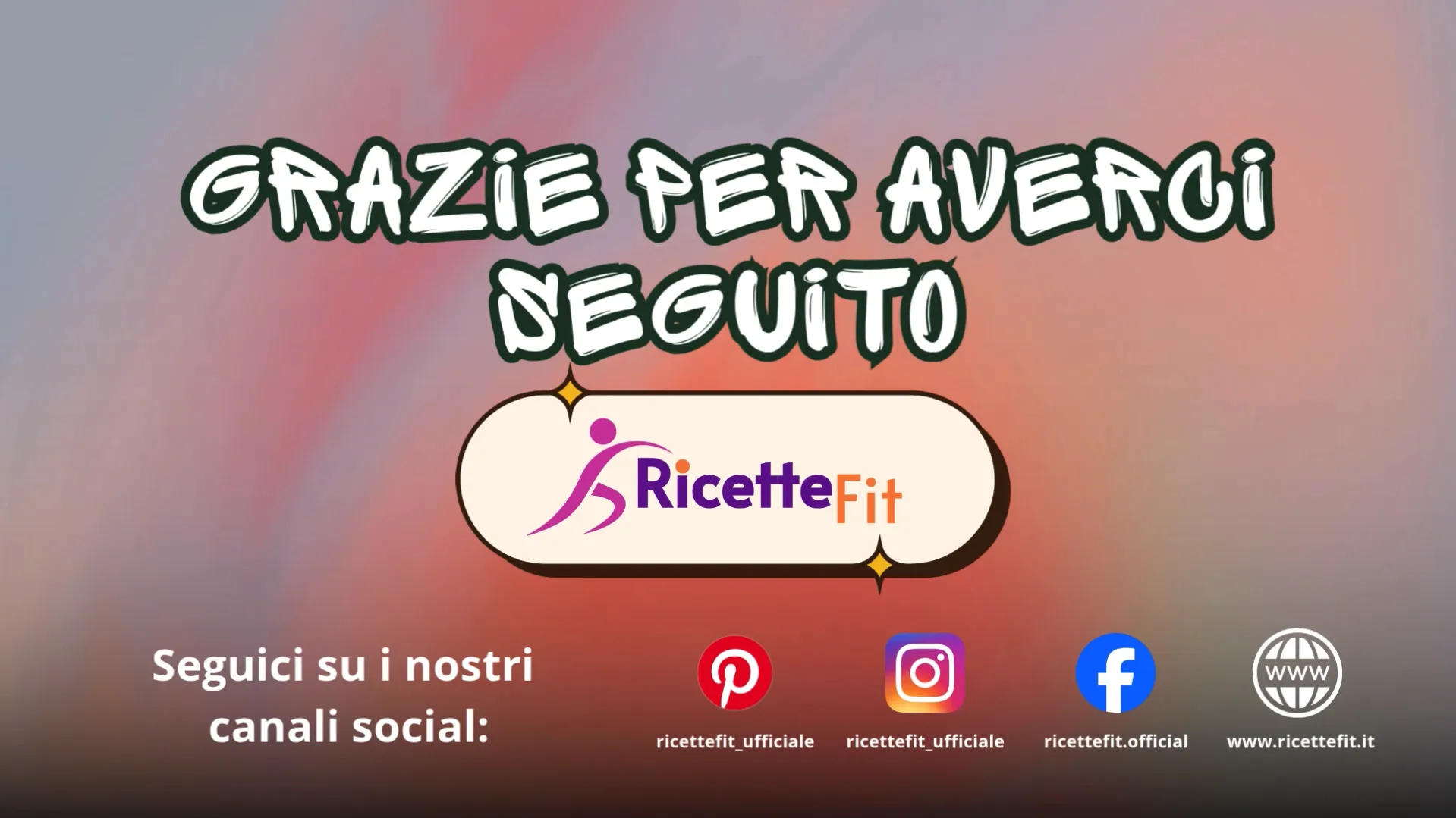 RicetteFit | Estrazione Friggitrice ad Aria GiveAway Instagram Facebook