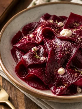 Barbabietole agrodolci al finocchietto con ricotta salata