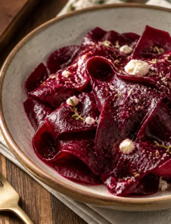 Barbabietole agrodolci al finocchietto con ricotta salata