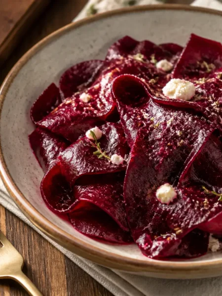 Barbabietole agrodolci al finocchietto con ricotta salata