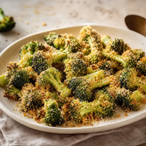 Broccoli croccanti con pangrattato e limone