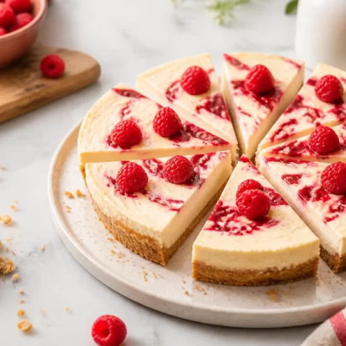 Cheesecake con lamponi