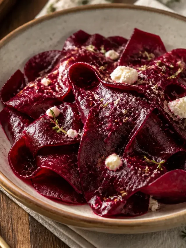 Barbabietole agrodolci al finocchietto con ricotta salata